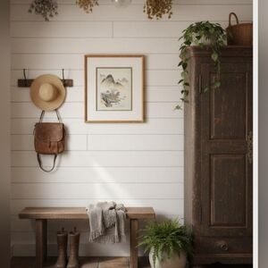 Framed Asian Silk Landscape Art